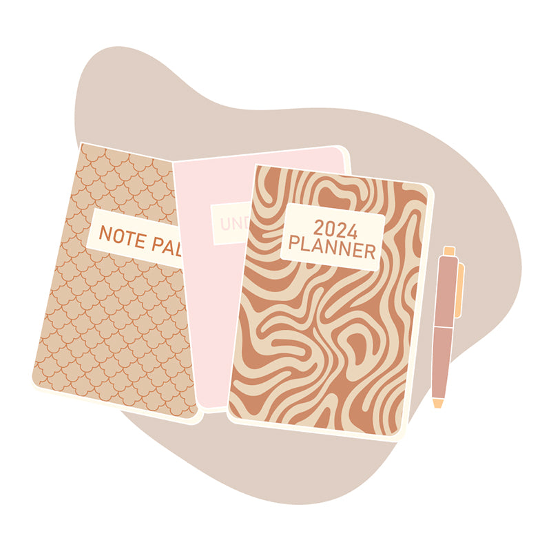 Stationary: Wedding Planner Book, Dairy, Metallic Pineaaple Pen