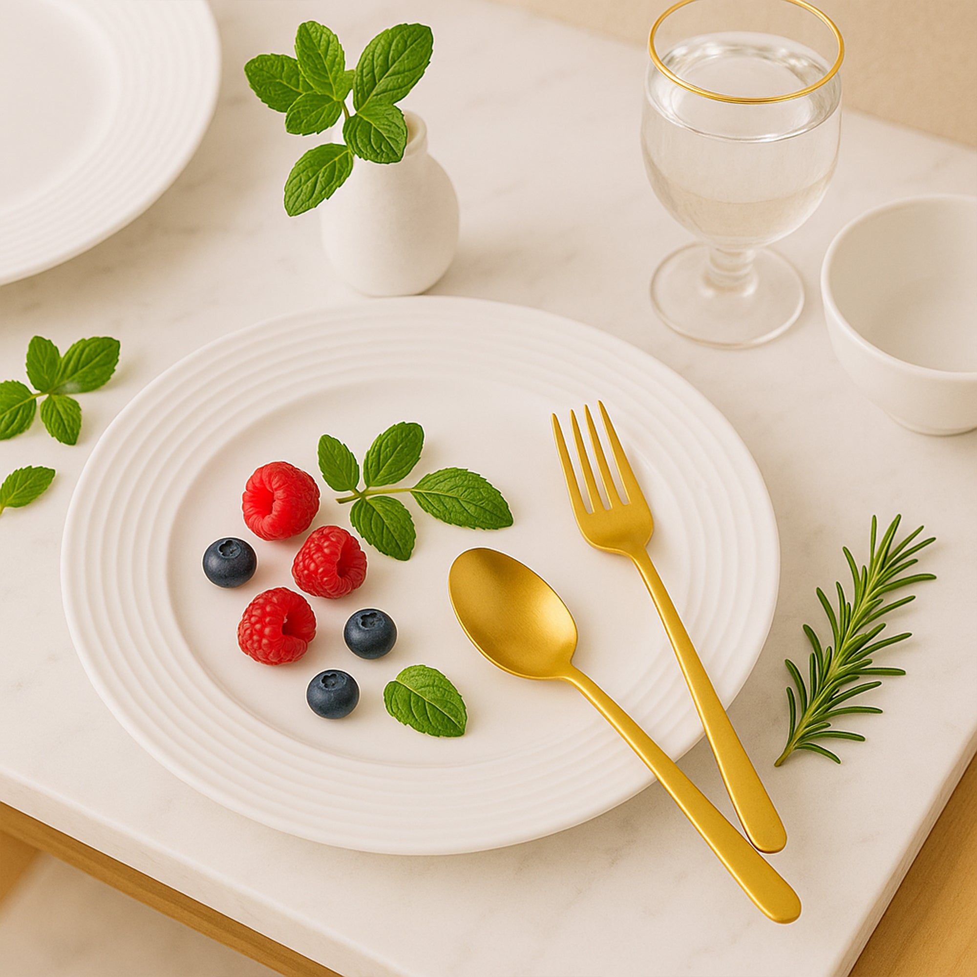 Ivory White Dinner Plate