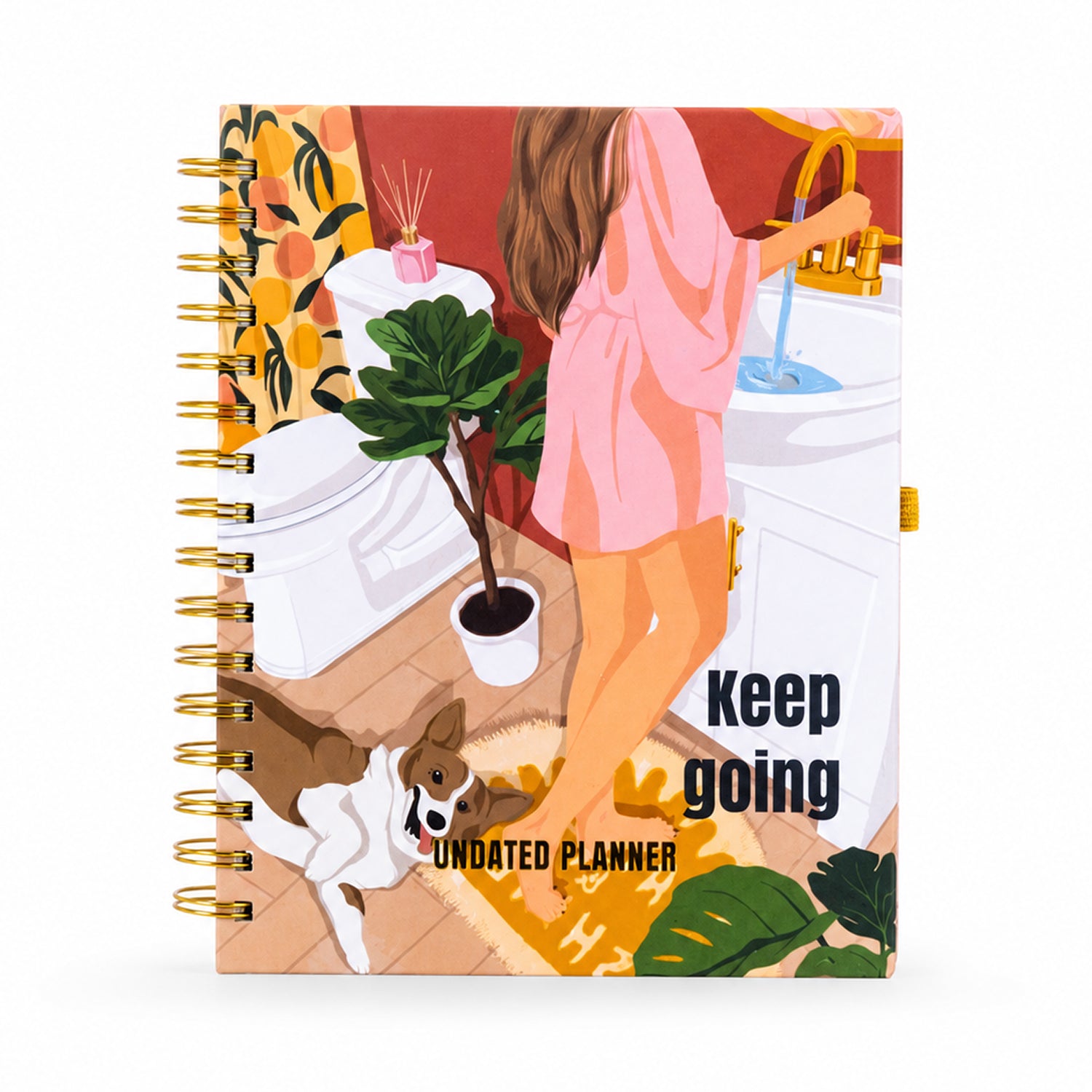 Undated Yearly Planner - Keep Going + Ultimate Sticker Book