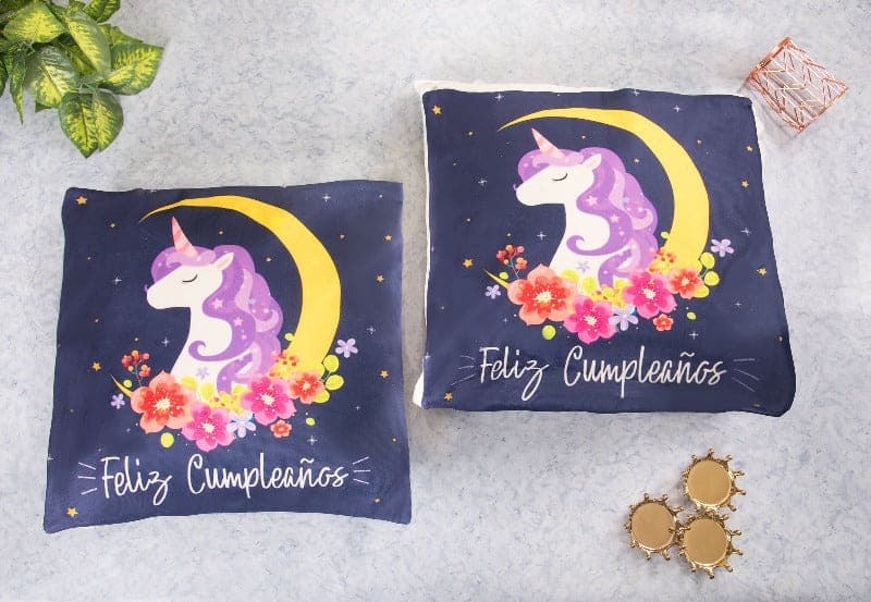 Unicorn Print Cushion Cover (Set of 2) Cushion Cover June Trading