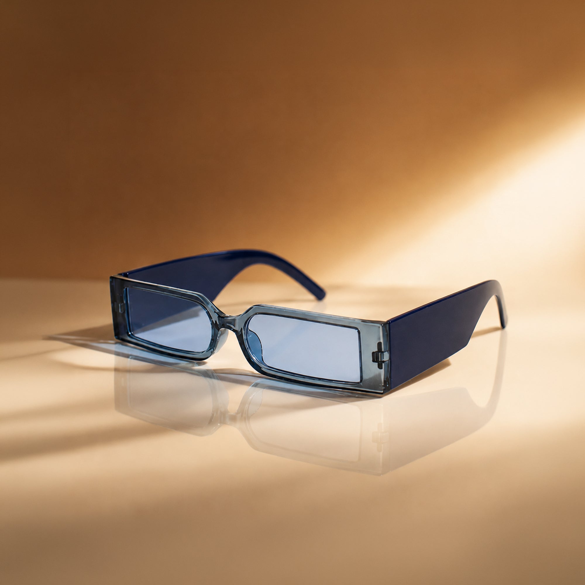Slay With Me Rectangle Purple Sunglass