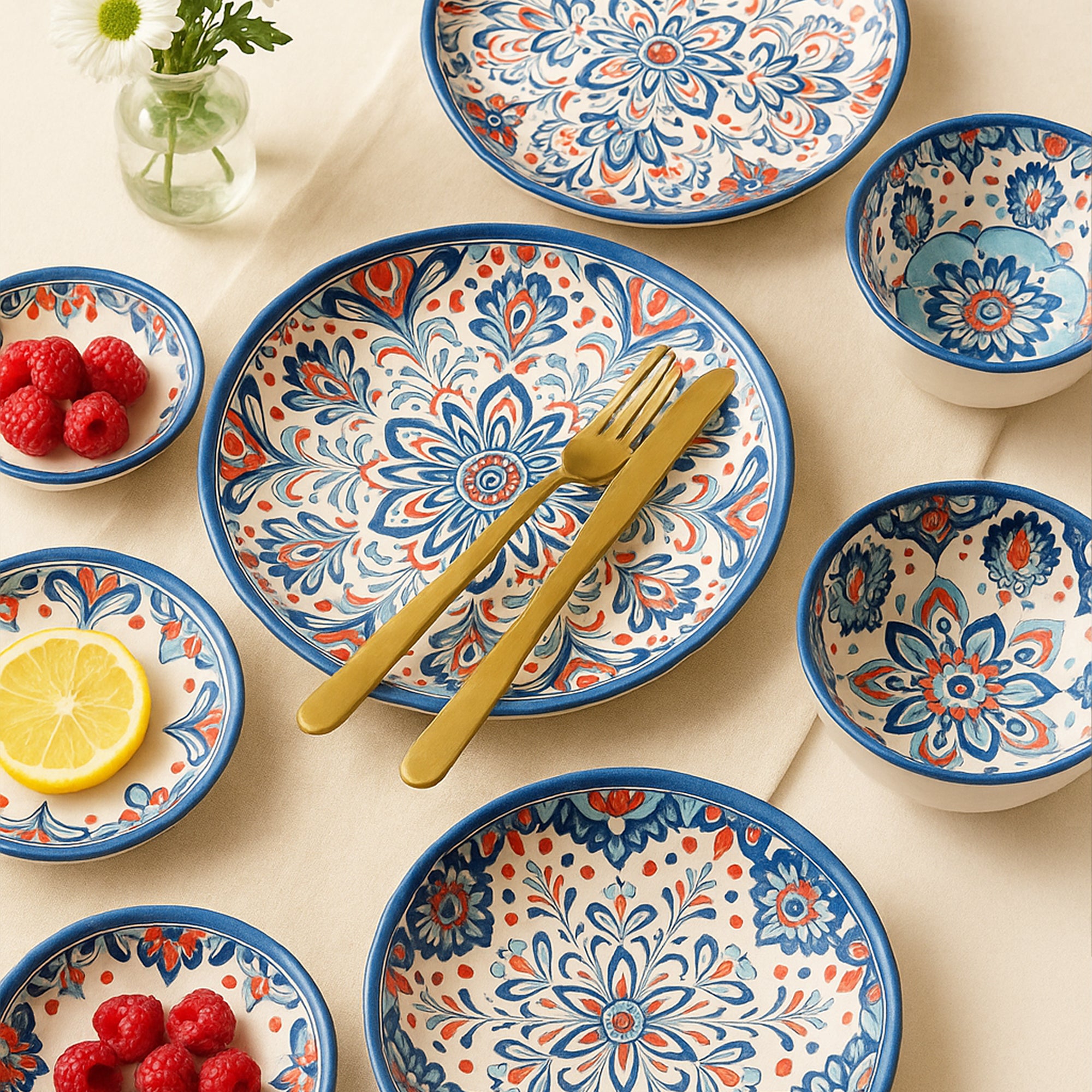 Zanzibar Accent 24 Piece Luxury Dinner Set