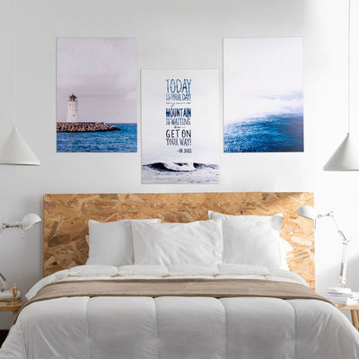 Feeling The Sea Breeze Canvas Painting (Set of 3) Canvas Painting June Trading   