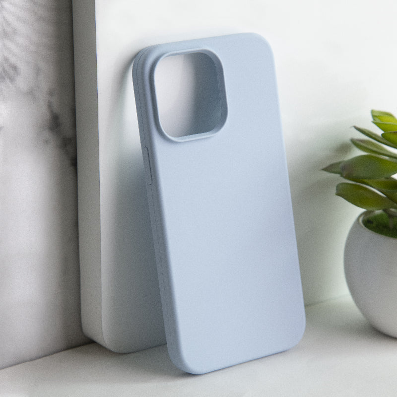 Colour Drop Silicone iPhone 13 Pro Case Mobile Phone Cases June Trading Light Blue