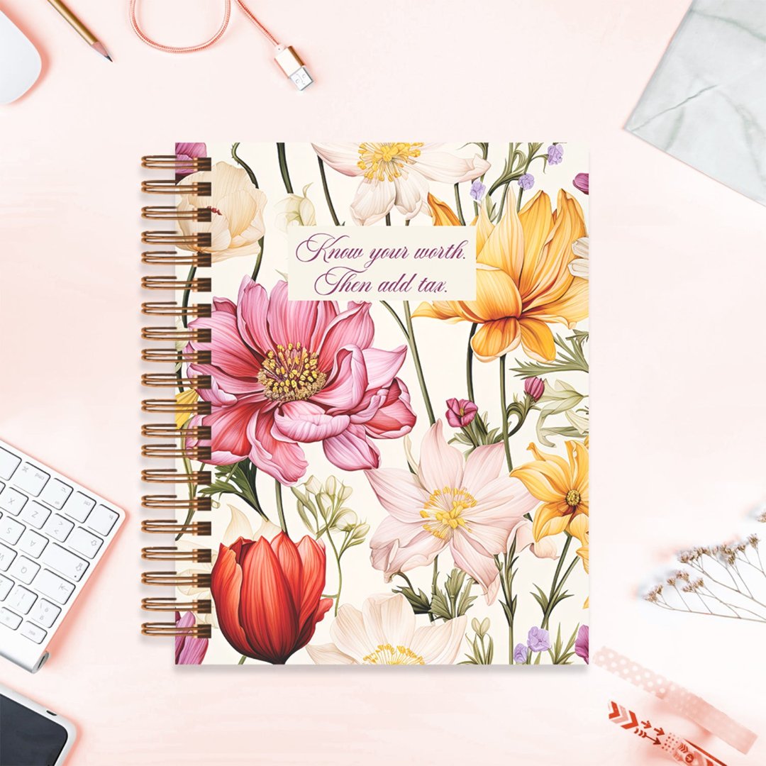 Undated Yearly Planner - Know Your Worth + Ultimate Sticker Book