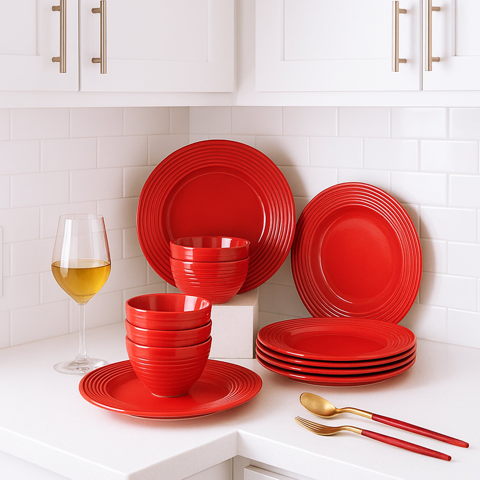 Ophelia Rogue Red Set Of 12