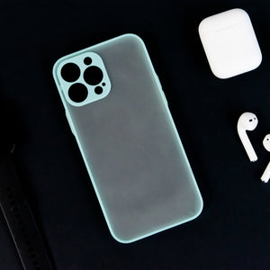 Acrylic Edge With Frosted Back Apple iPhone 13 Pro Max Cover iPhone 13 Pro Max June Trading Baby Blue