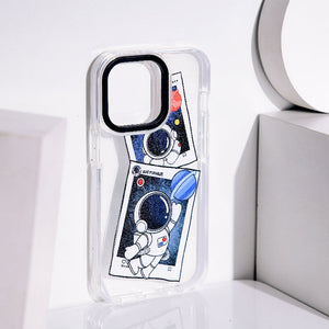 Astronaut Polaroid Anti-Shock Clear iPhone Cover Mobile Phone Cases June Trading iPhone 13 Pro