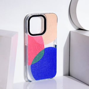 Trendy Colour Patch Anti-Shock Clear iPhone Cover Mobile Phone Cases June Trading iPhone 13 Pro