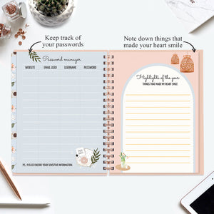 Undated Yearly Planner - Keep Going (2023 Collection) + Ultimate Sticker Book Undated Planners June Trading