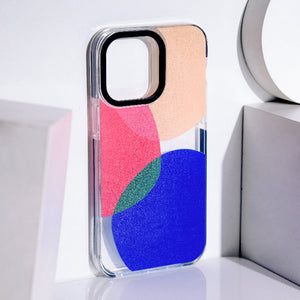 Trendy Colour Patch Anti-Shock Clear iPhone Cover Mobile Phone Cases June Trading iPhone 14 Pro Max