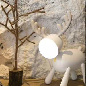 Silicone Deer Style LED Night Lamp Desk Lamps Coral Tree