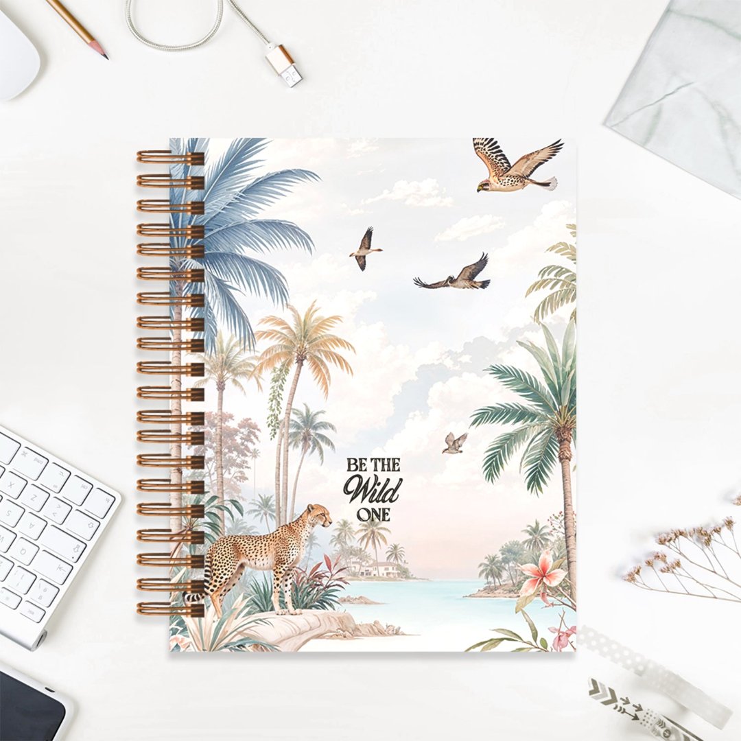 Undated Yearly Planner - Be The Wild One + Ultimate Sticker Book