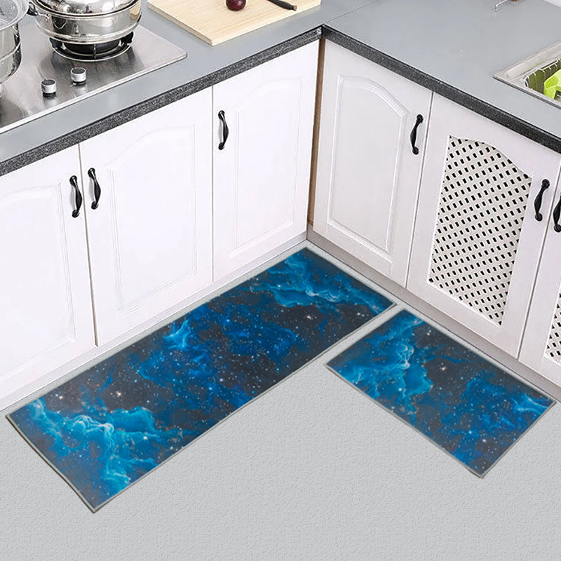 Cosmic Blue Kitchen Mat (Set of 2)