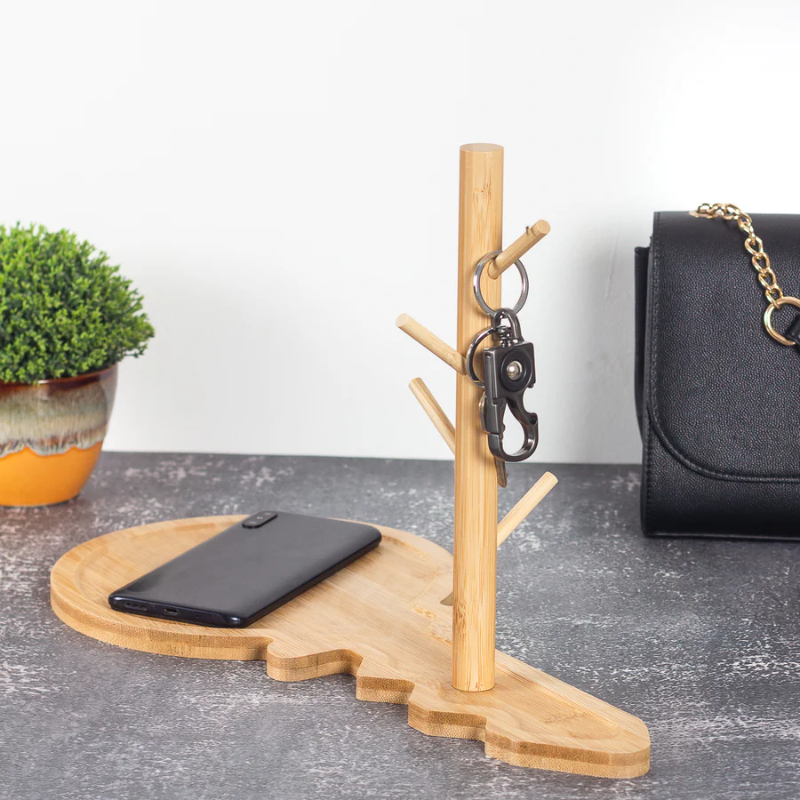 Wooden Key Stand And Organiser