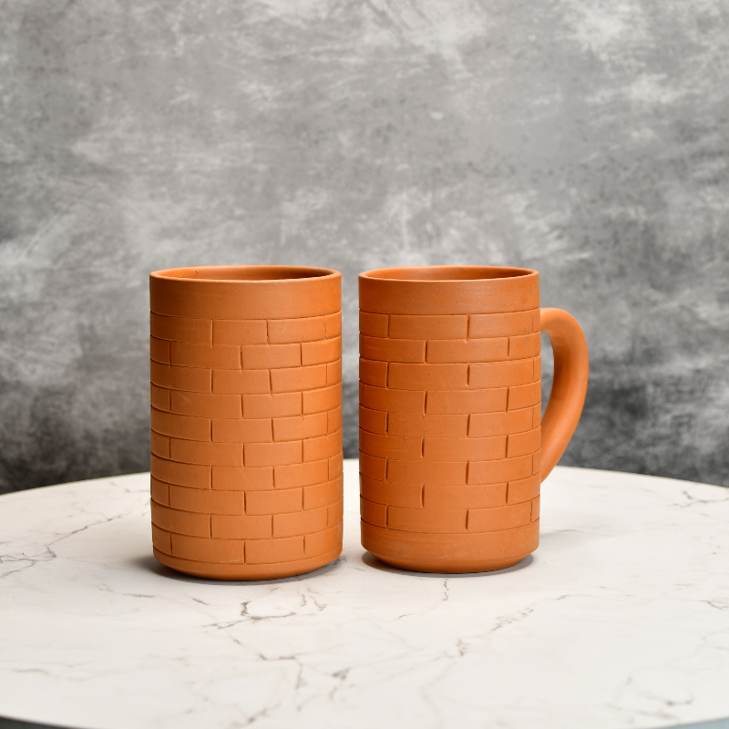 Terracotta Unglazed Mocktail Cup Large (Set of 2)