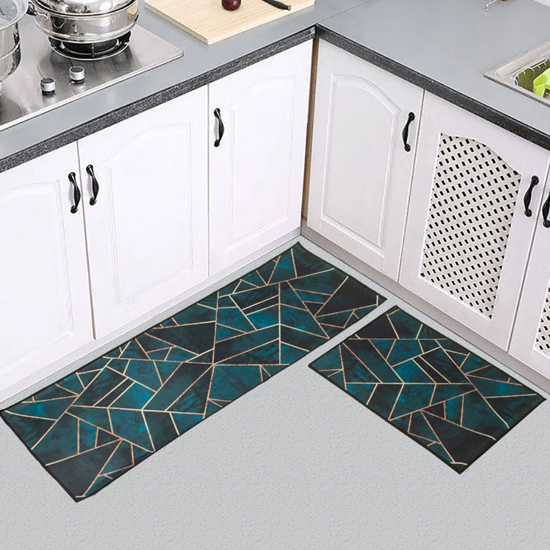 Emerald Lines Kitchen Mat (Set of 2)