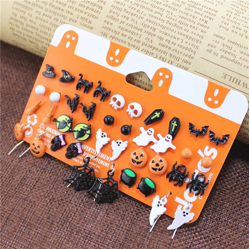 20 Pairs Halloween Earrings Set The June Shop