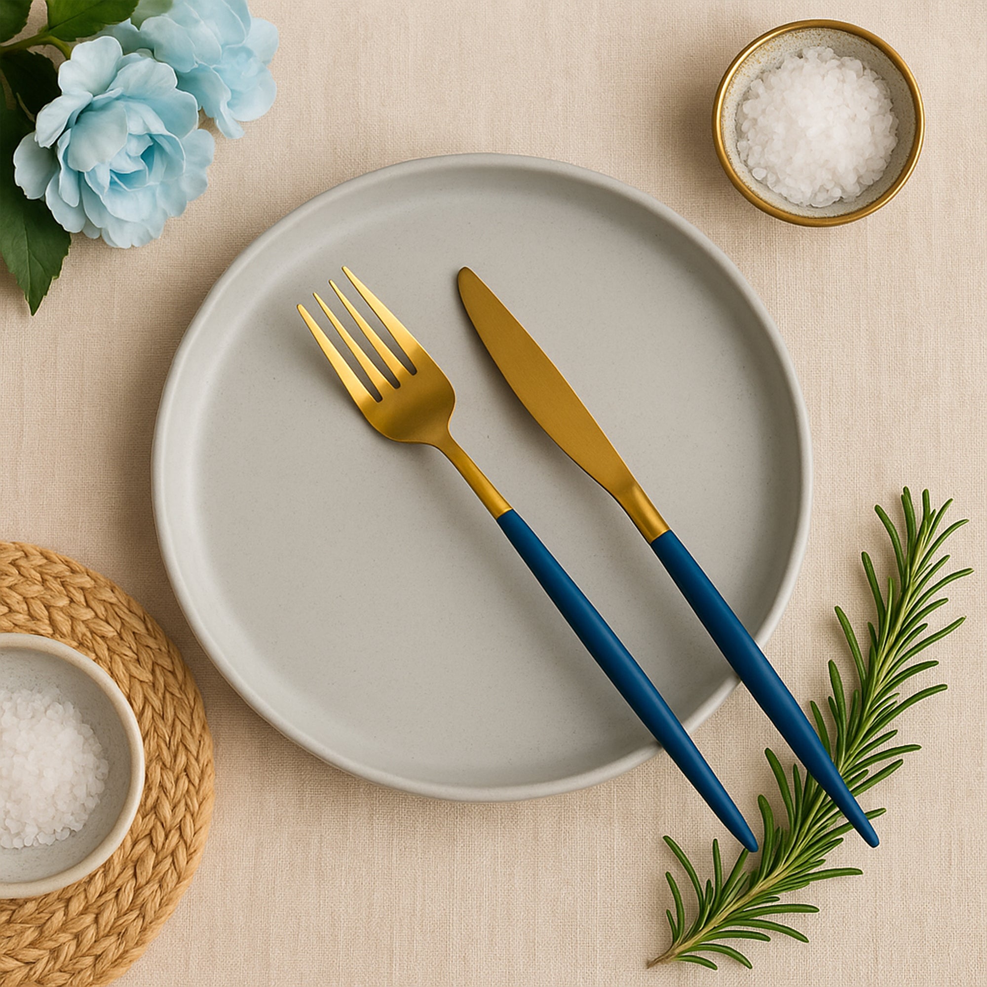 Suave Grey Ceramic Plate