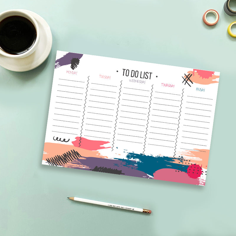 Brush Strokes - To Do List Planner Planners June Trading