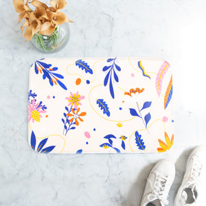 Striking Floral Soft Feel Doormat Doormats June Trading