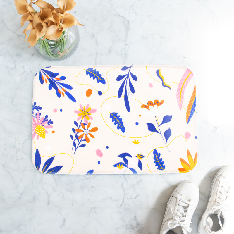 Striking Floral Soft Feel Doormat Doormats June Trading