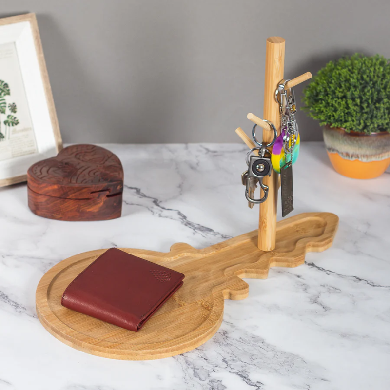 Wooden Key Stand And Organiser
