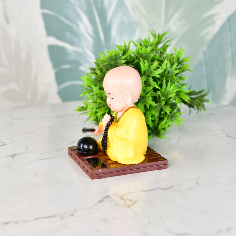 Sowpeace Solar Monk Buddha Figurine