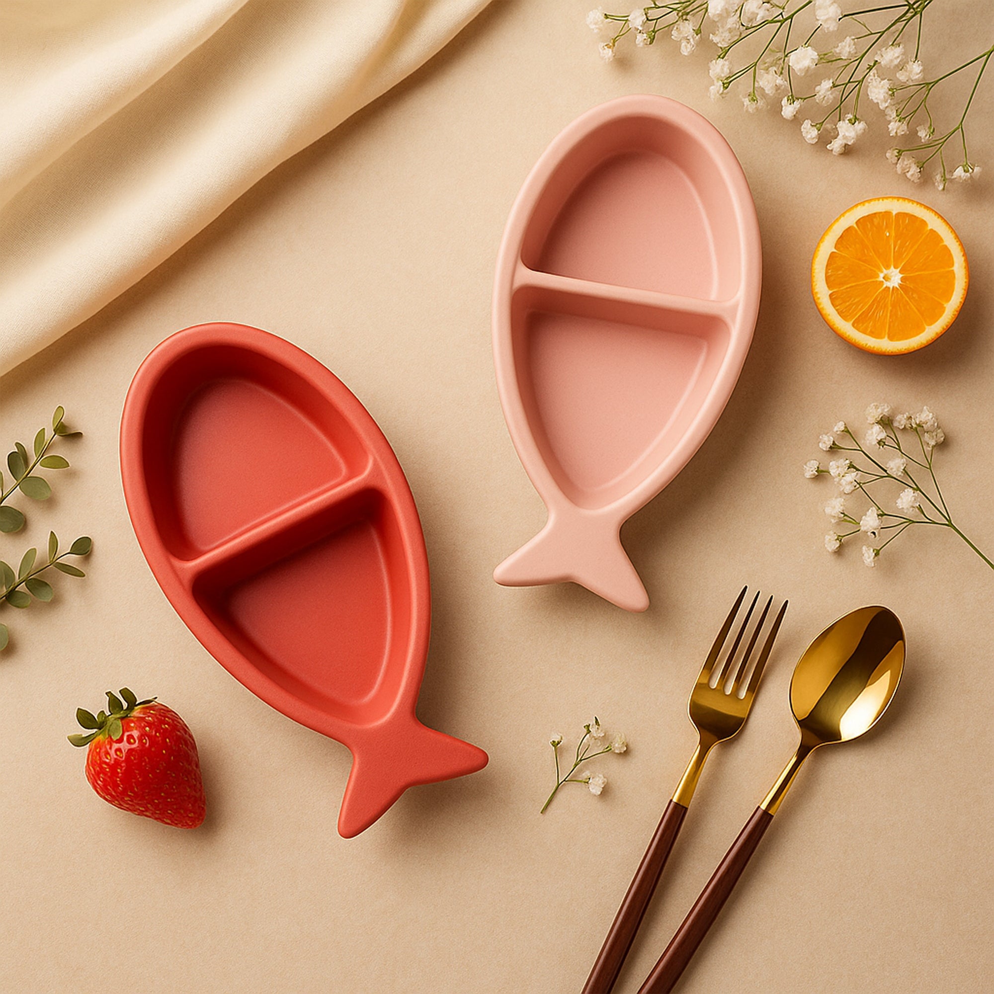 Sectioned Fish Plates