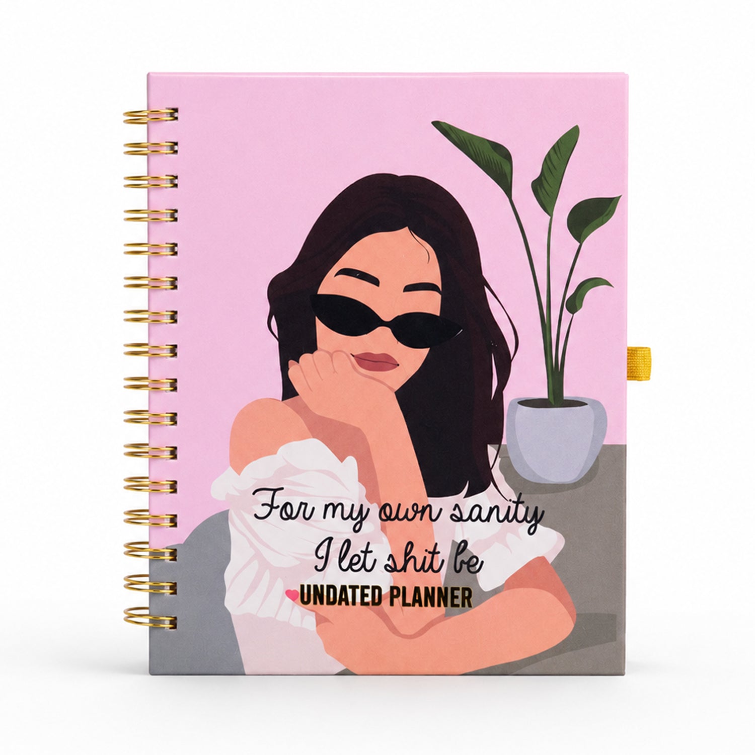 Undated Yearly Planner - Let Sh*t Be + Ultimate Sticker Book