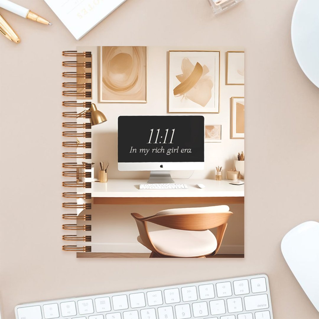 Undated Yearly Planner - Rich Girl Era + Ultimate Sticker Book