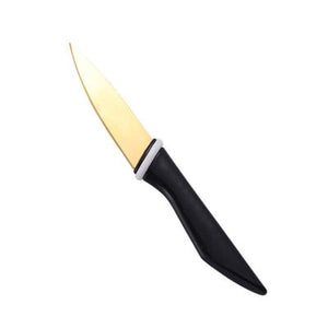 Fruit Knife with Safety Sheath Utility June Trading Black