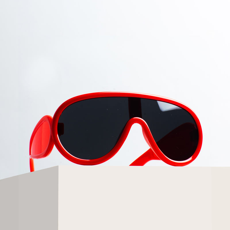 Candy Red Vibrant Vision Kids Sunglasses