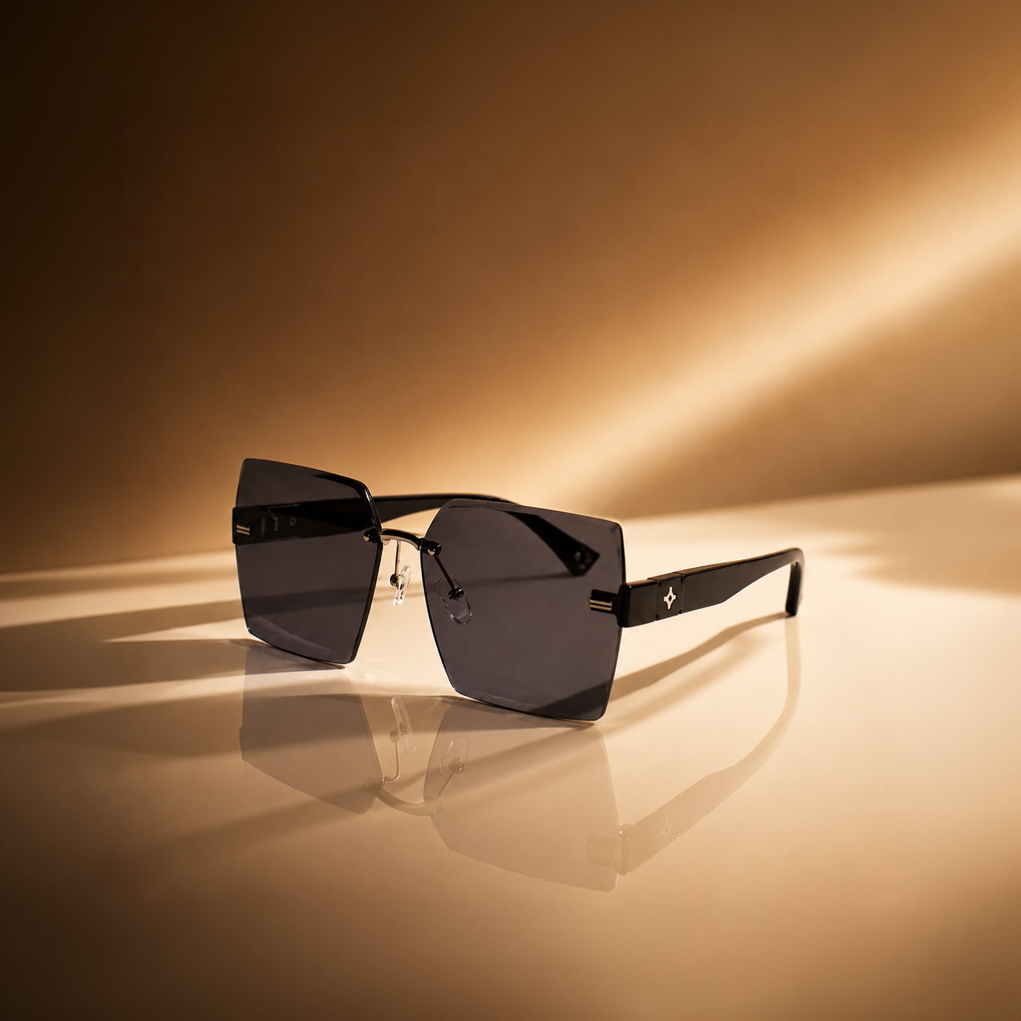 Glam Over Subtle Black Sunglass
