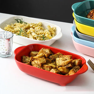 Rectangular Baking Tray Serving Bowls June Trading