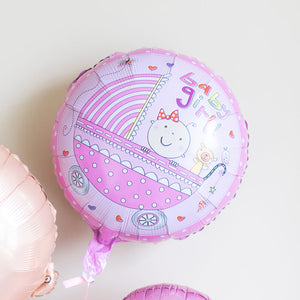 Cute Baby Girl Balloon (Set) Balloon June Trading