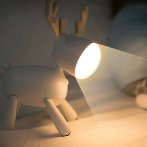 Silicone Deer Style LED Night Lamp Desk Lamps Coral Tree