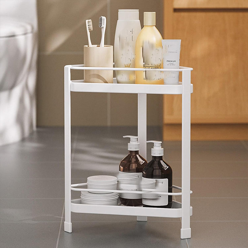 Clutter-Free Corner Stand with Dual Shelves