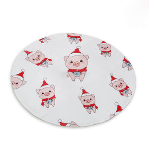 Christmas Plush Rug Carpets Coral Tree