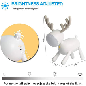 Silicone Deer Style LED Night Lamp Desk Lamps Coral Tree