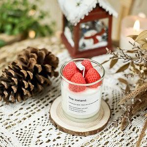 Strawberry Candle Jar Candles Coral Tree