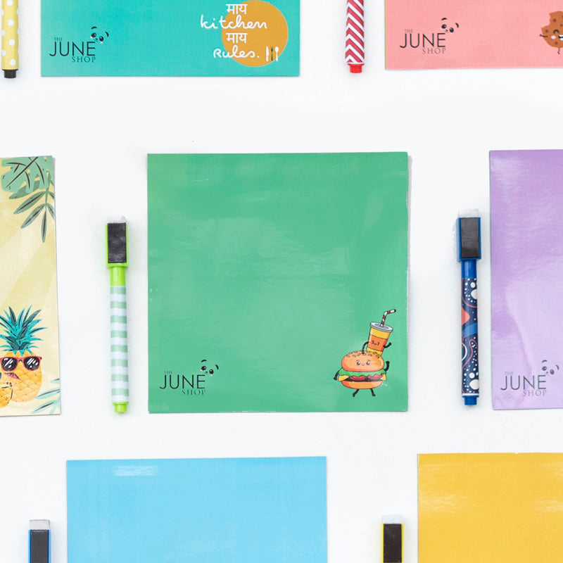 Burger & Cola - Magnetic Board Sheet (Rewritable) Magnetic Board June Trading