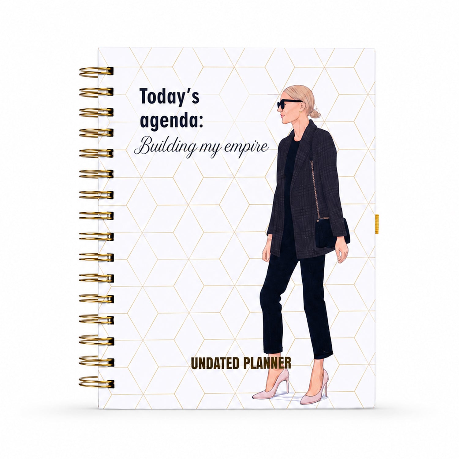Undated Yearly Planner - Building My Empire + Ultimate Sticker Book