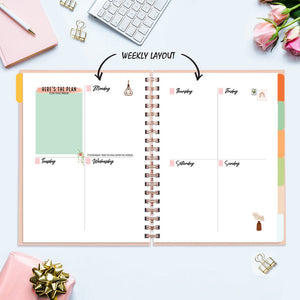 Undated Yearly Planner - Building My Empire Undated Planners June Trading