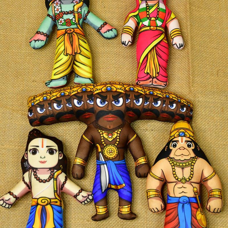 Sowpeace Stitched Cotton With Ravan (Set Of 5)