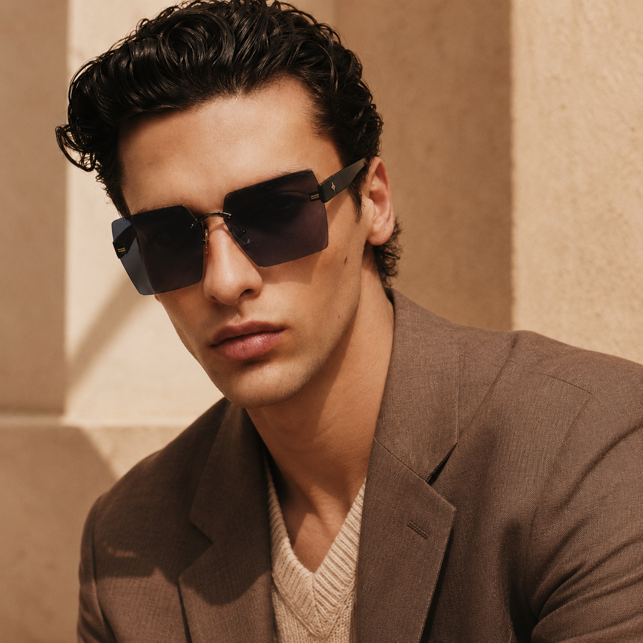 Glam Over Subtle Black Sunglass