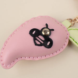Bee On A Fruit Keychain Keychain ERL