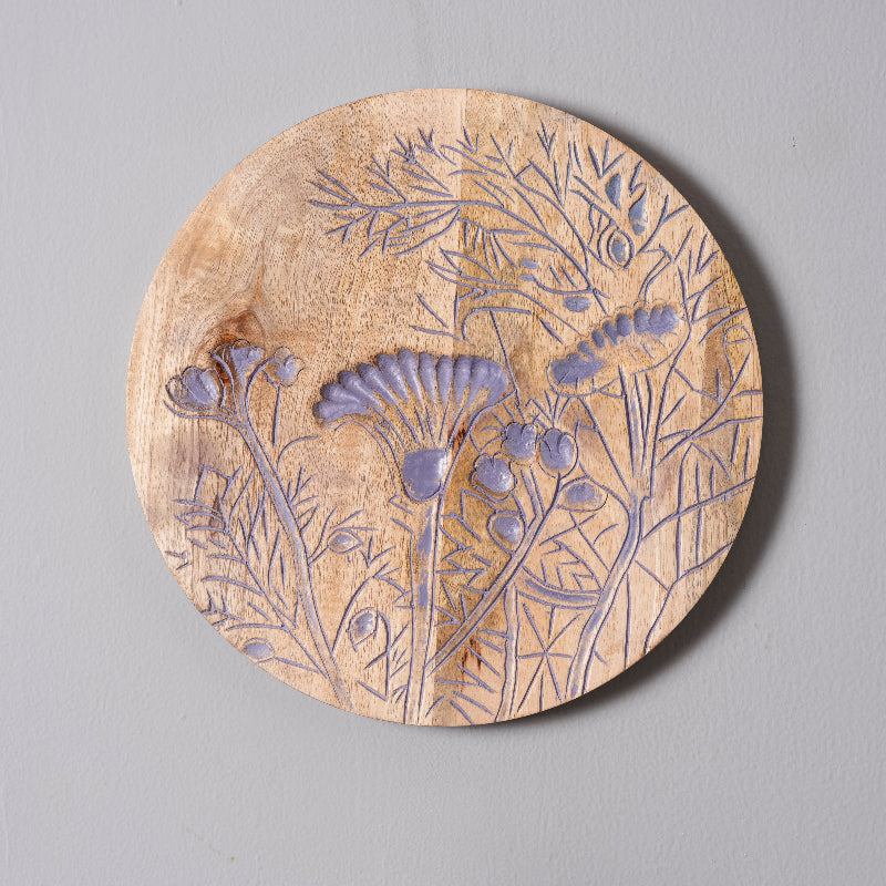 Blossom Haven – Luxury Handcrafted Round Wall Plate