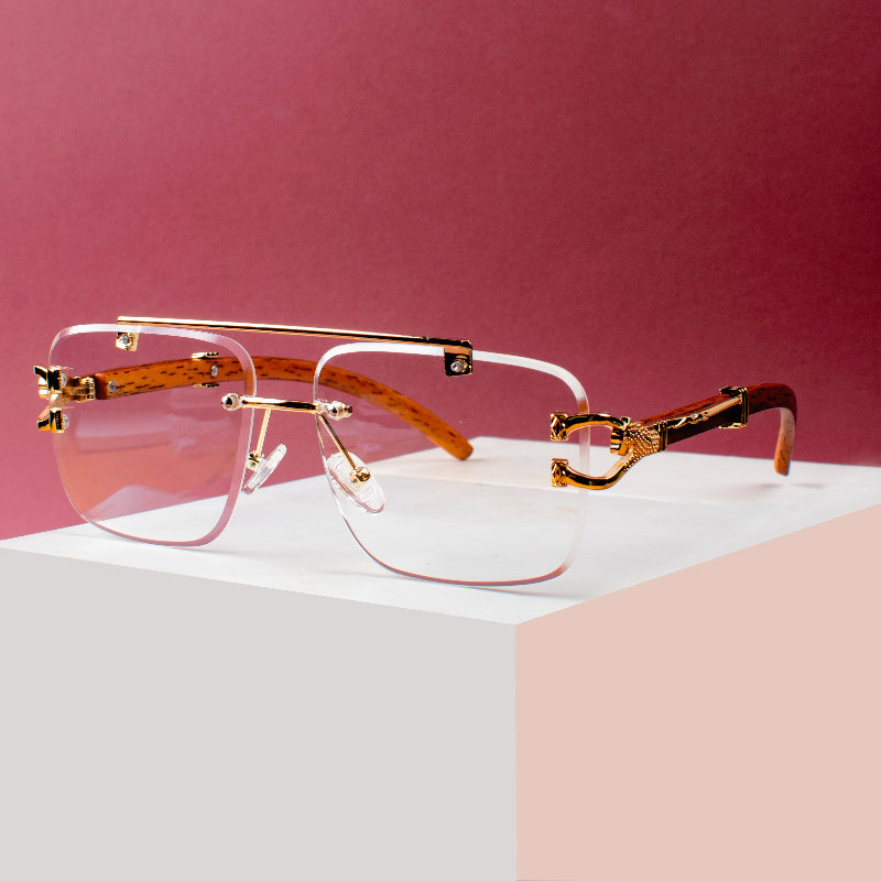 Aurora Gold Rimless Sunglass