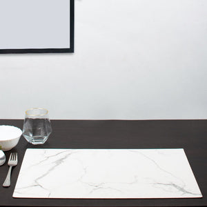 Marblestic Grey Tone Table Mats Set | 6 Pcs Tablemat The June Shop